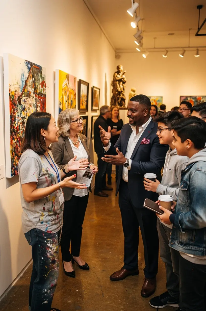 Community members sharing personal narratives of local history