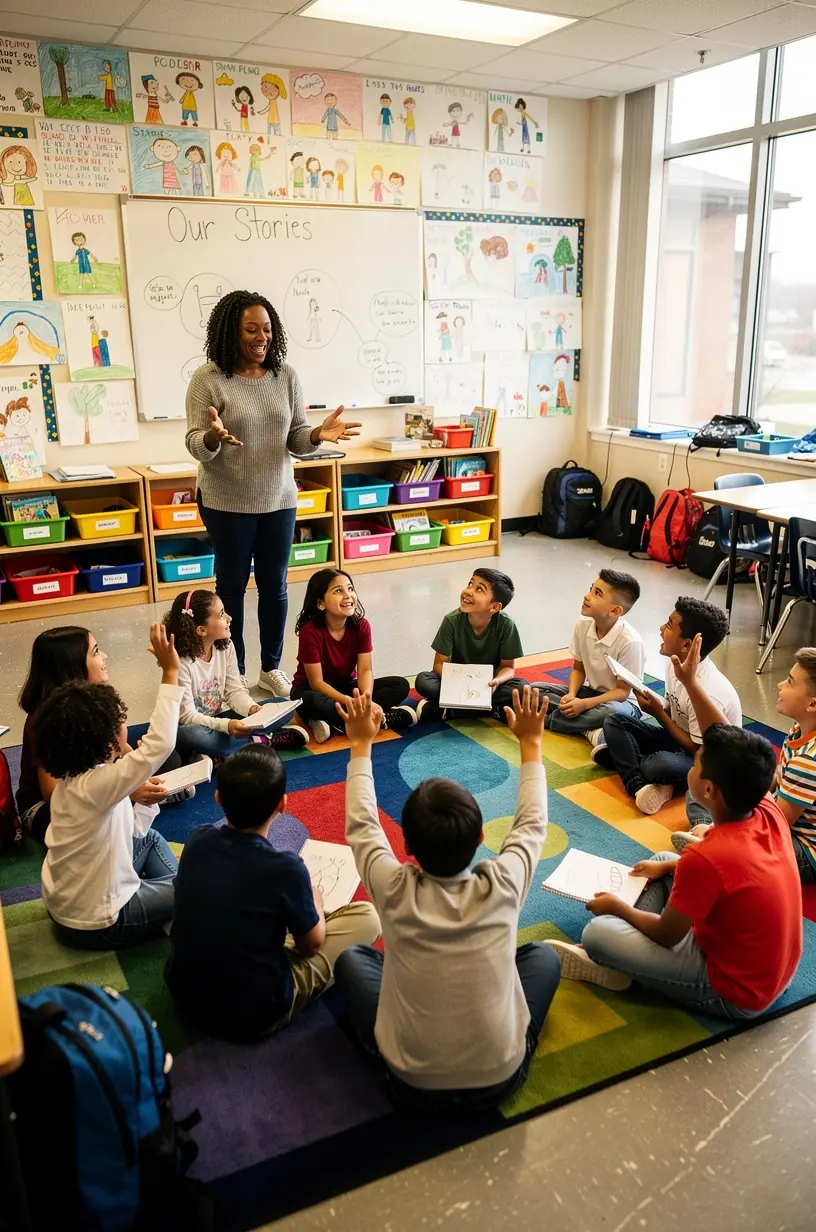 Community members sharing stories to build resilience