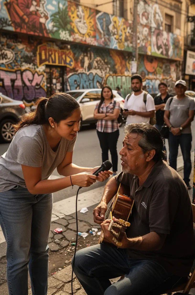 Community members sharing stories and experiences together.