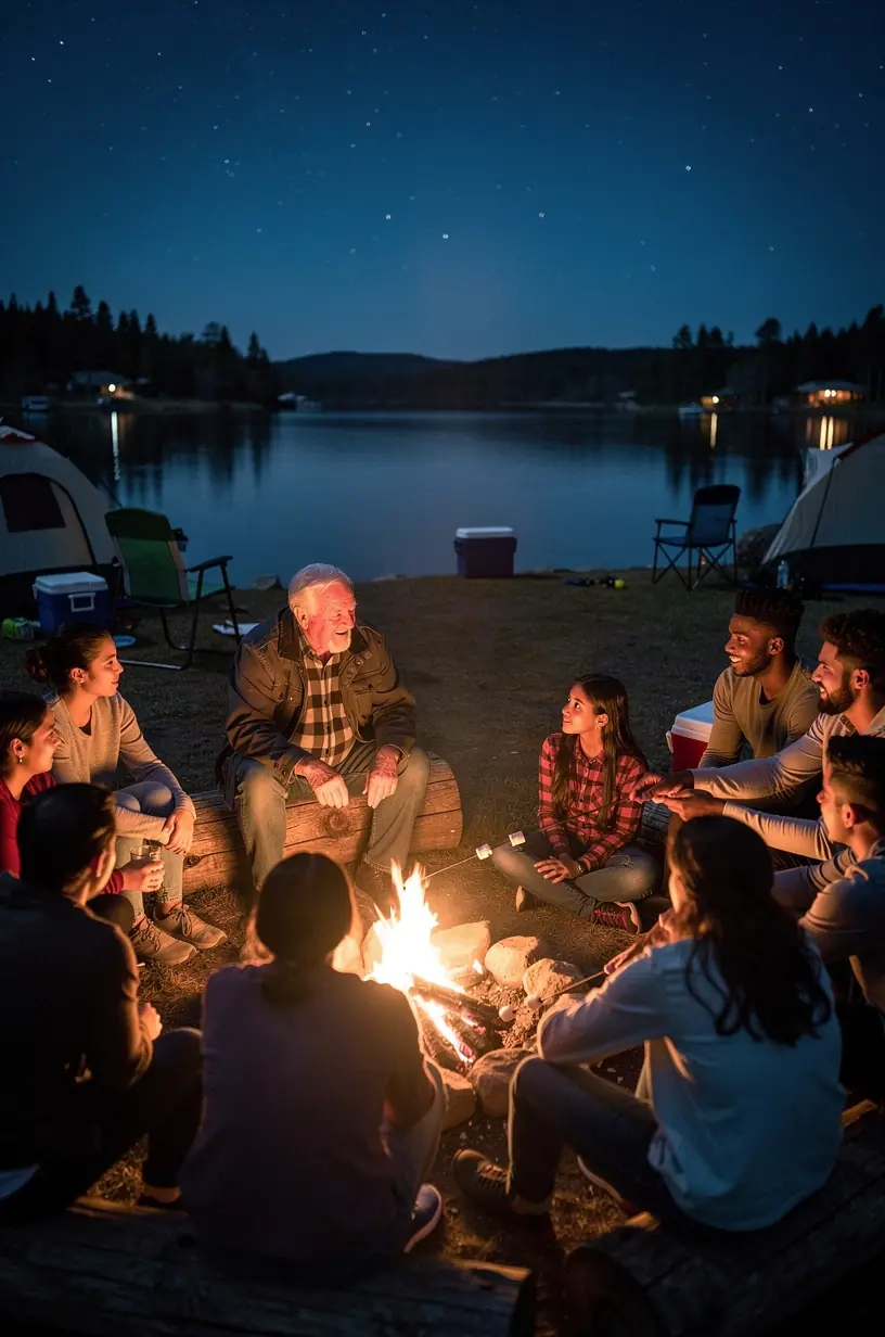 Facilitating story circles for community engagement and sharing.